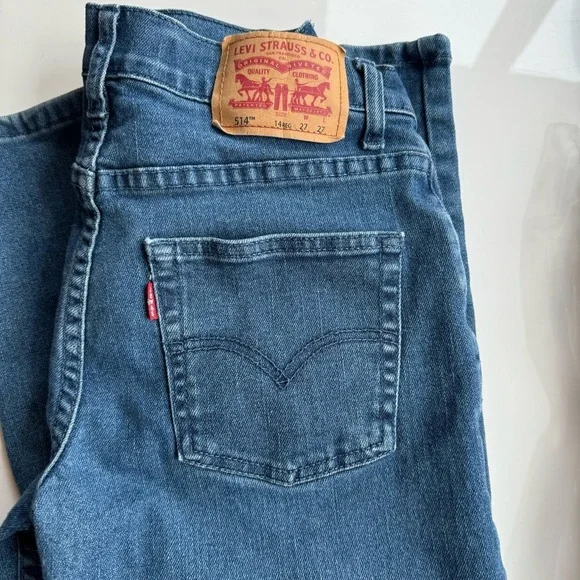 Levi’s 514 Straight, 16 Regular, 28x28, blue jeans - Picture 16 of 16